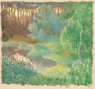 Wald, 1916, Ölbild 32x33cm