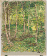 Wald, Ölbild 28x24cm