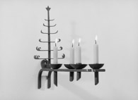 Adventsleuchter mit einsteckbaren Kerzenhaltern ca.1932 (Im Besitz der KulturFeuerStiftung)