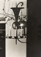 Wandleuchter mit Schusterkugel 1931