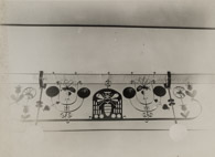 Deckenleuchter in einer Kantine ca.1933
