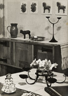 Tischleuchter mit Vase ca.1934